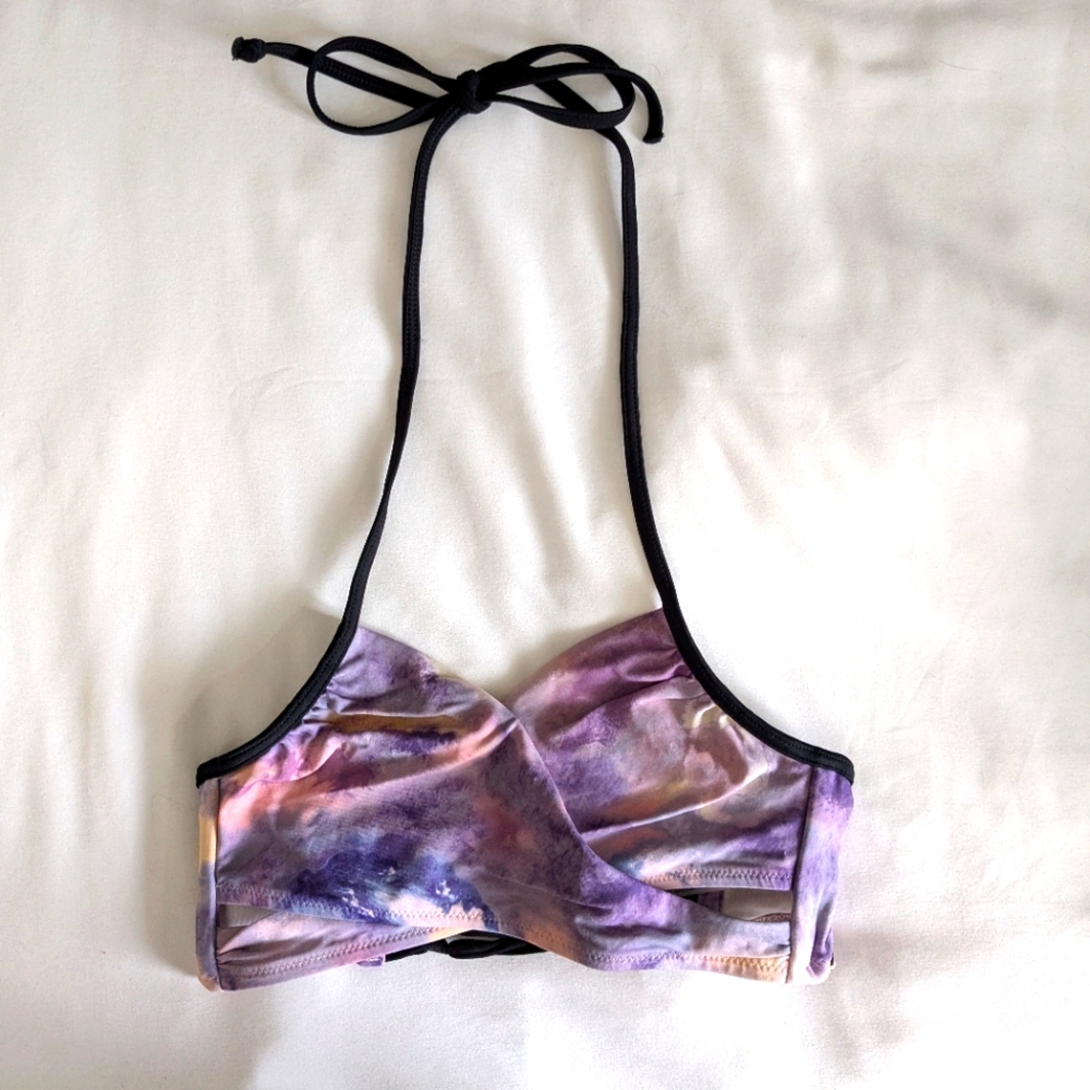 Pink Victoria Secret Tie-dye Body Wrap Bikini Top